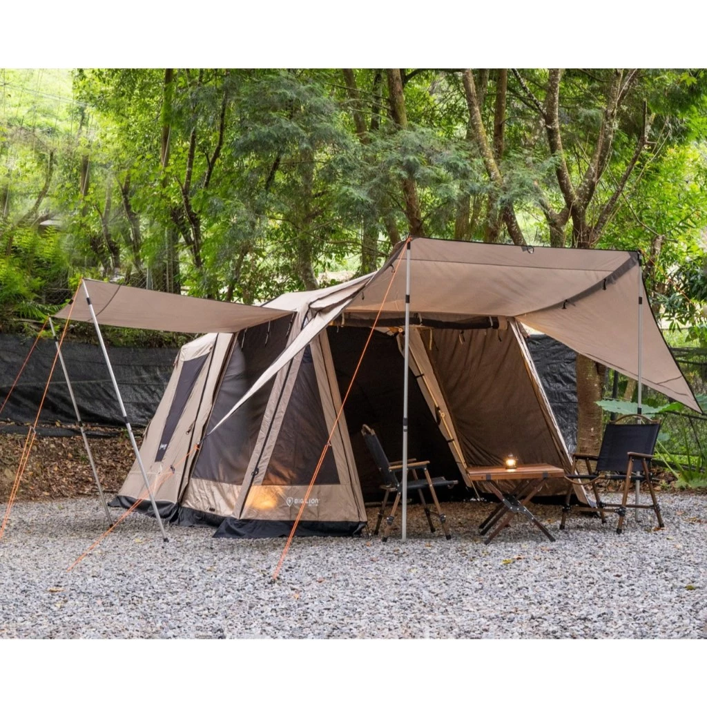 威力屋 摩卡300KING (銀膠)【綠色工場】別墅帳篷 多人帳篷 速搭帳 四季帳 一房一廳 露營帳篷 快速帳 台灣製