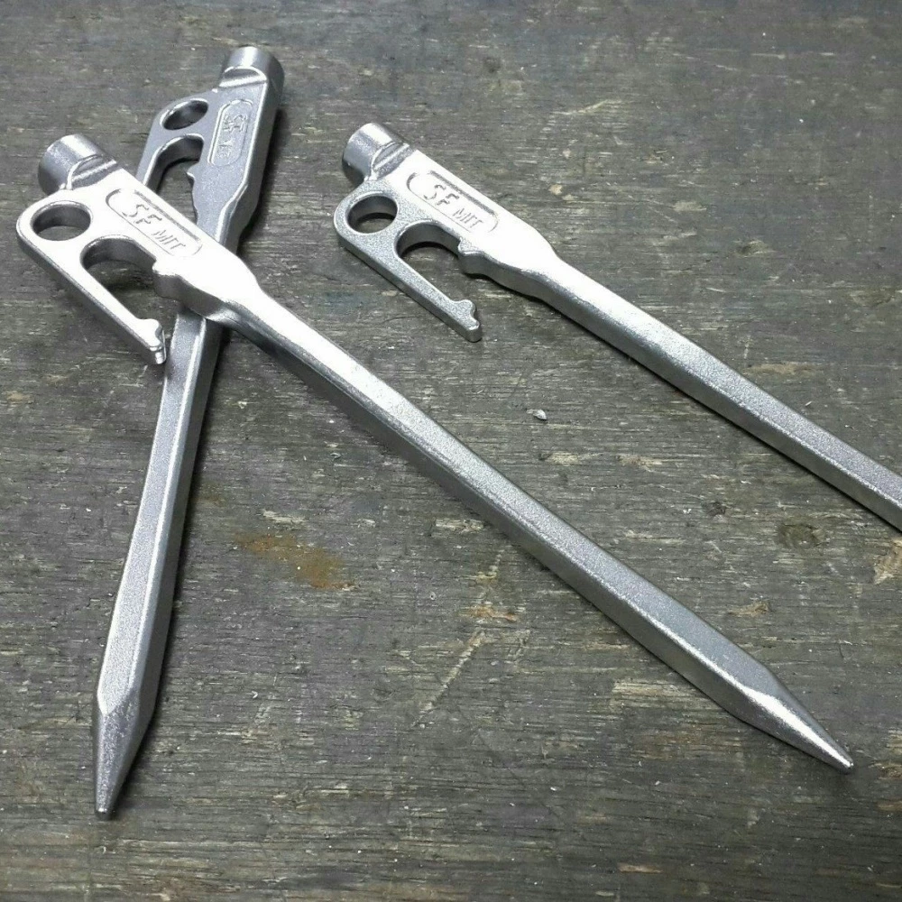 【綠色工場】TKS經典款營釘 方形營釘 正方形桿身 SUS630 不鏽鋼營釘 (SF-200A) 營釘