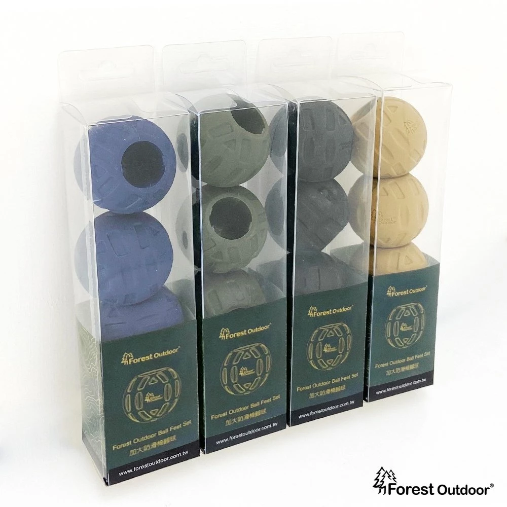 【綠色工場】Forest Outdoor 加大防滑椅腳球 球型椅腳套 止滑 一組四入 椅套 腳套 防滑 露營 戶外 軍風