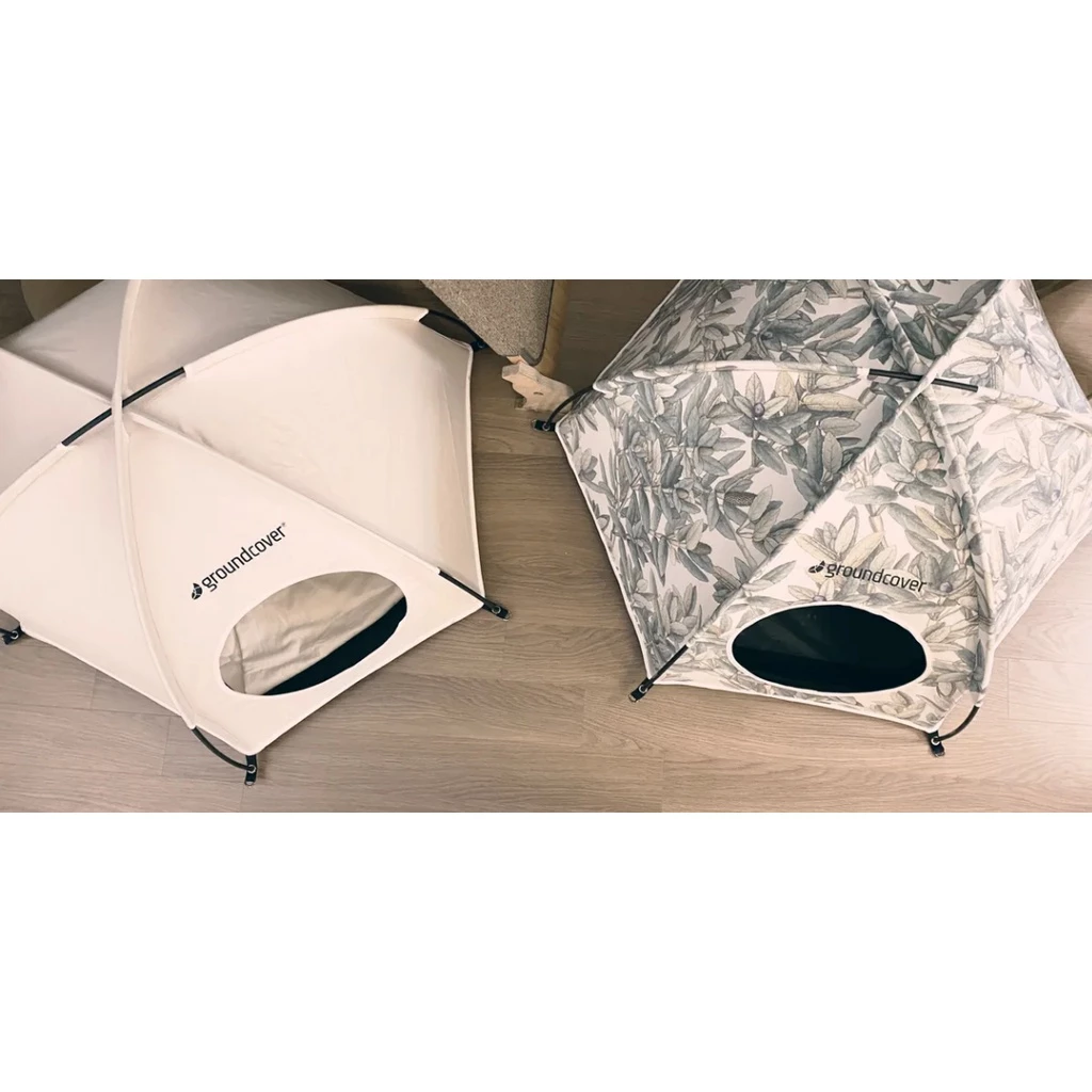 【綠色工場】groundcover貓帳篷-山茶花 / 松果葉 色系~~簡單收搭寵物帳^^毛小孩專屬空間遊樂區