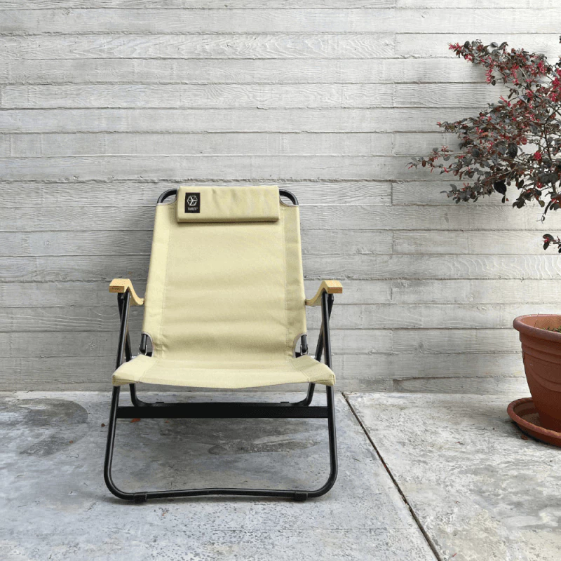 【綠色工場】TiiTENT 黑洞椅/黑洞BLACK HOLE 竹把手休閒椅 露營折疊椅