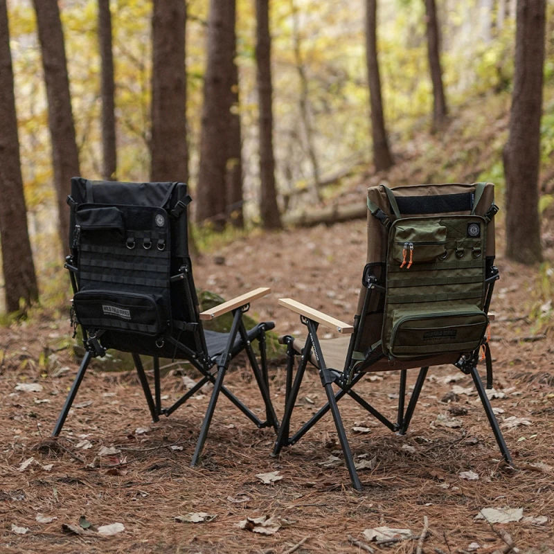 【綠色工場】KAZMI KZM 工業風椅背置物袋 掛物袋 側掛袋 軍風置物袋 軍綠/黑色