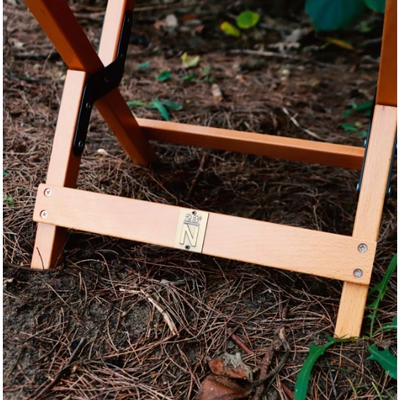 【綠色工場】『限時特惠』北緯 逗點 北歐原木兩用桌邊椅 小桌折凳二合一 附收納袋 單人凳 便攜桌 露營桌椅