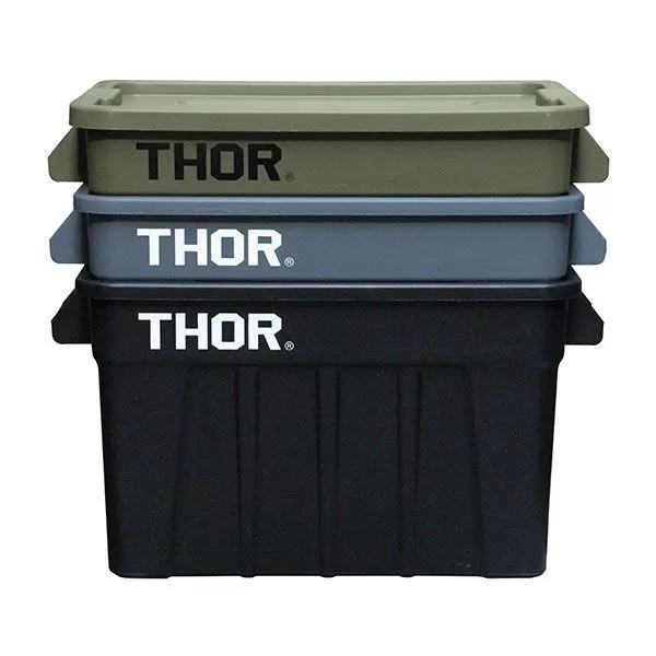 日本限定 Thor Large Totes With Lid 75L 多功能層疊方形收納箱【綠色工場】收納箱 置物箱