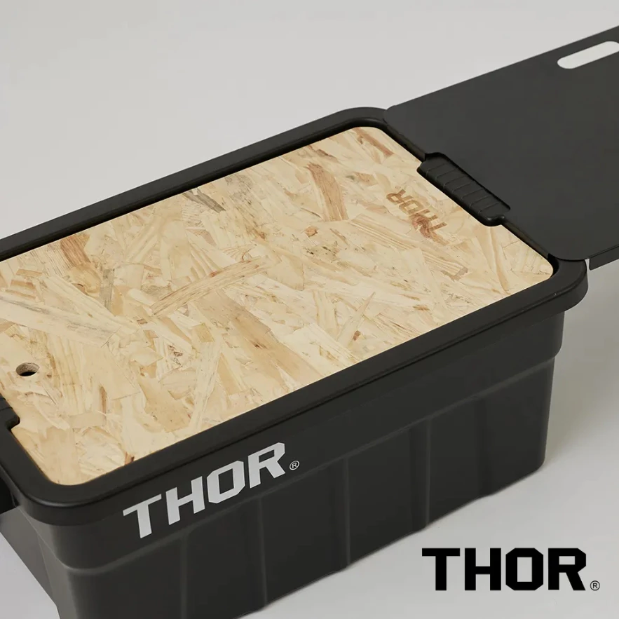 THOR 黑化/木質感桌板 22/53/75L專用 【綠色工場】索爾箱專用木板 OSB合成纖維木板 防潑水 實木桌板