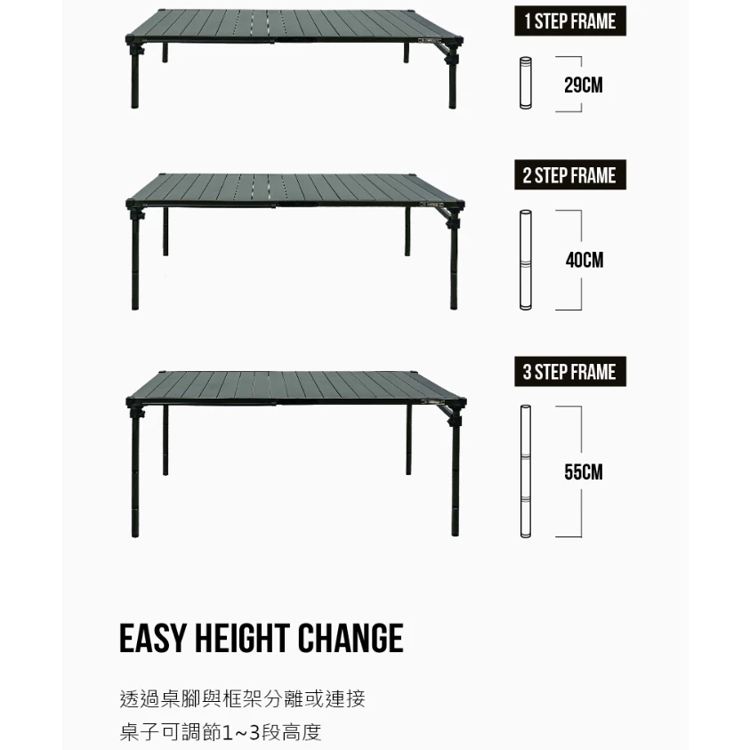 KAZMI KZM 工業風輕量蛋捲桌【綠色工場】露營桌 鋁合金桌 摺疊收納 附收納袋 摺疊桌