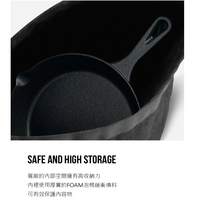 KAZMI KZM 烤盤專用束口收納袋【綠色工場】多功能收納袋 束口袋 露營用置物袋 保護袋