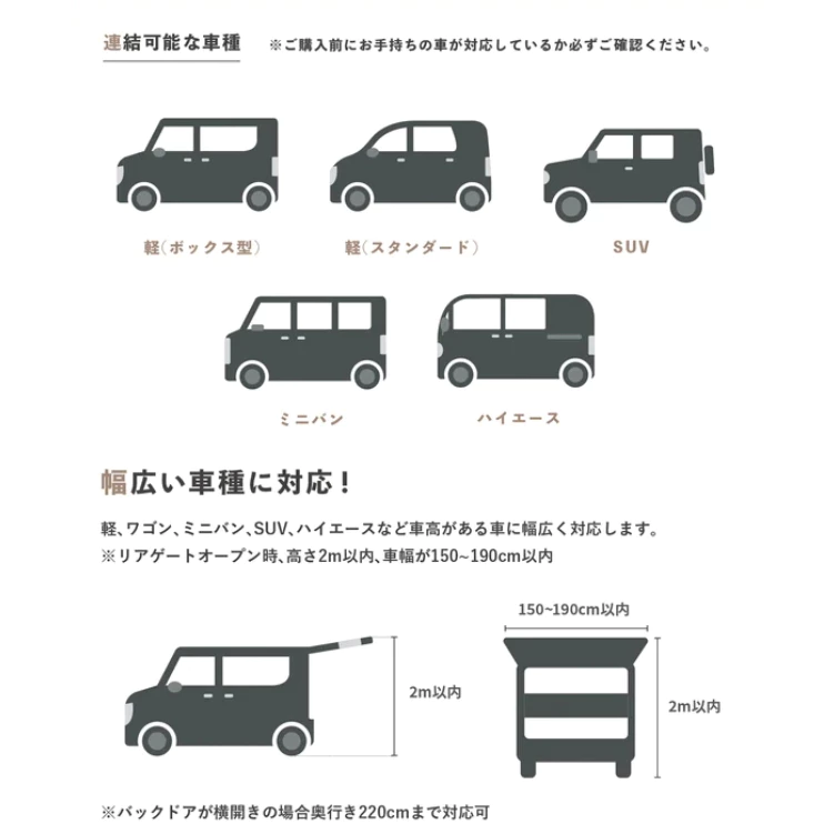 車尾帳/車邊帳【綠色工場】車後帳 車用客廳帳 車宿車泊 快速搭建 可獨立使用