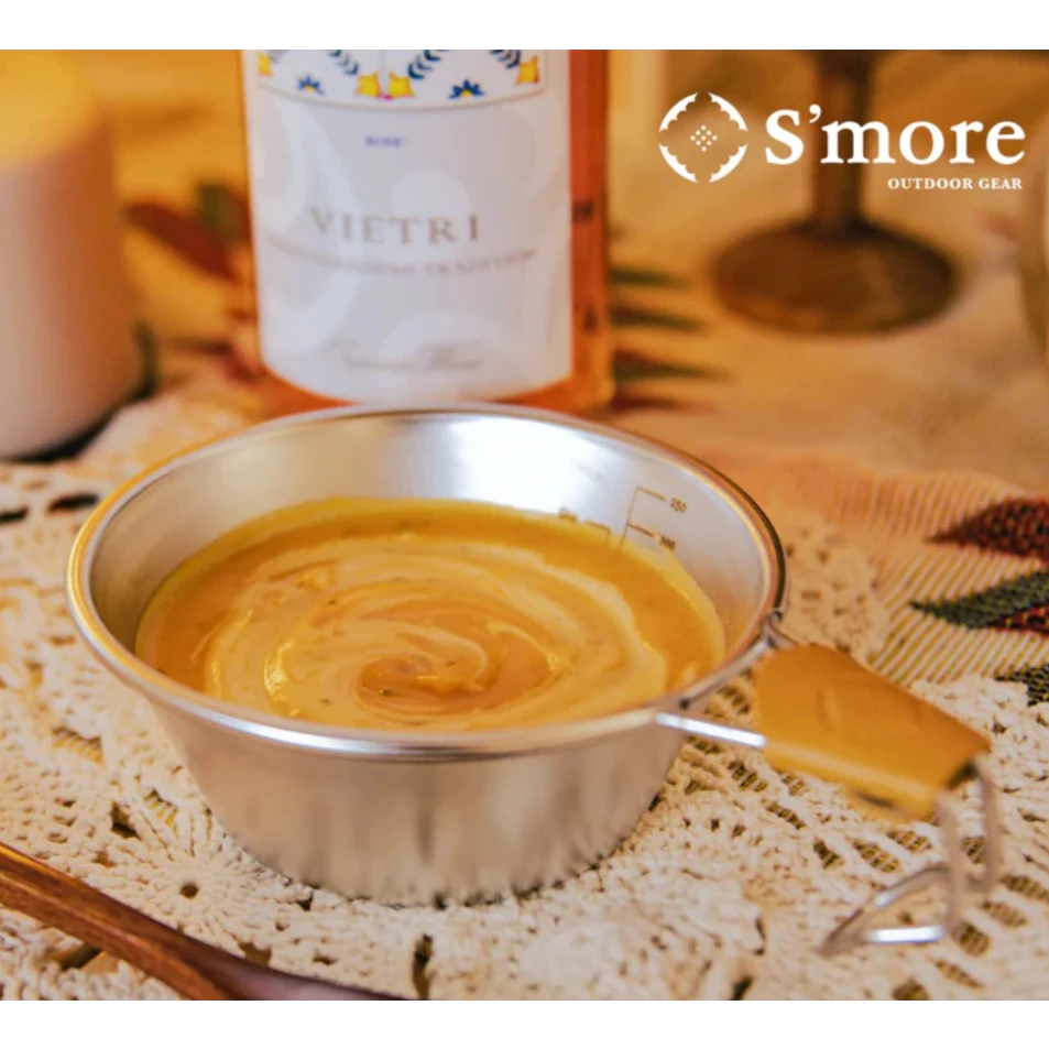 S'more 雪拉杯【綠色工場】(附手把皮套) 330ml 雪拉碗 露營碗 飯碗 湯碗 有把手 可堆疊 不鏽鋼304