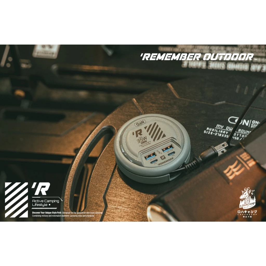 樂活不露 氮化鎵閥充電源供應器【綠色工場】EC-04 USB充電線 Type-C孔位 可同時充電多個裝置 手機平板充電器