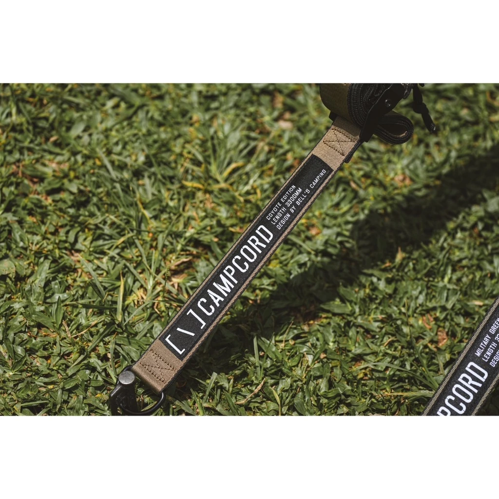 CAMPCORD 戰術營繩 2入【綠色工場】 貝爾風格露營 可調營繩 扁營繩 風格營繩 營繩 露營 戶外 野營