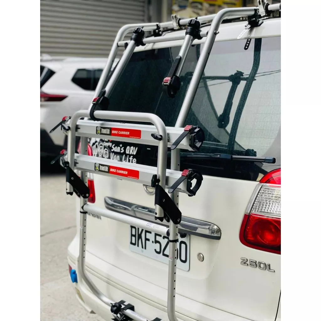 Travel Life 快克 休旅車鋁槽式攜車架【綠色工場】SBC-633 斜平背攜車架 自行車架 單車架 腳踏車架