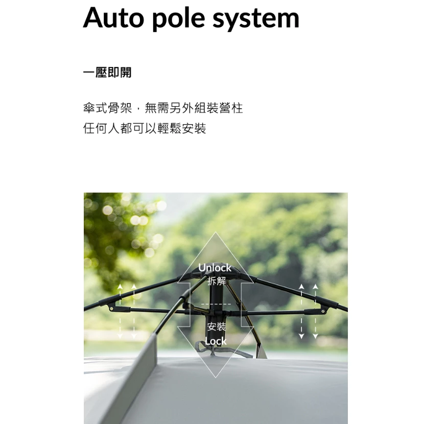 KAZMI KZM 多功能速搭加寬野餐帳【綠色工場】秒開帳 遮陽帳 沙灘帳 速搭帳 露營帳篷 附收納袋