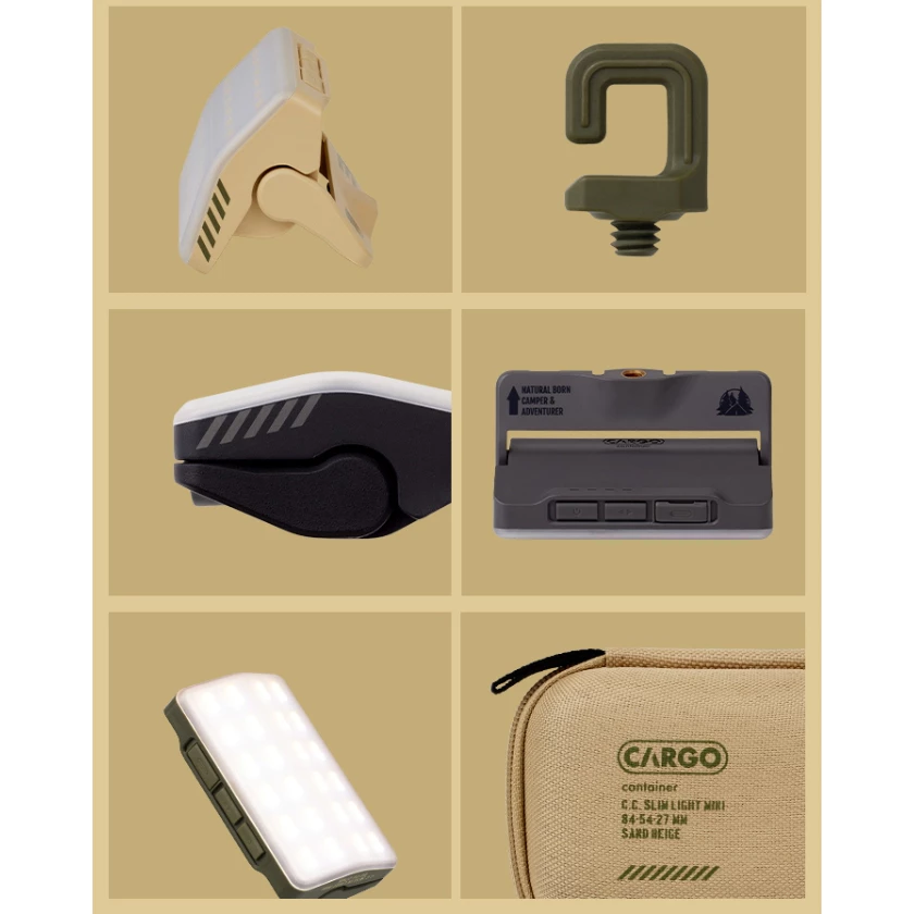 CARGO 工業風超輕量LED露營燈【綠色工場】照明燈 露營燈 LED燈 小夜燈 附收納盒 帳內燈 手持燈 防水燈