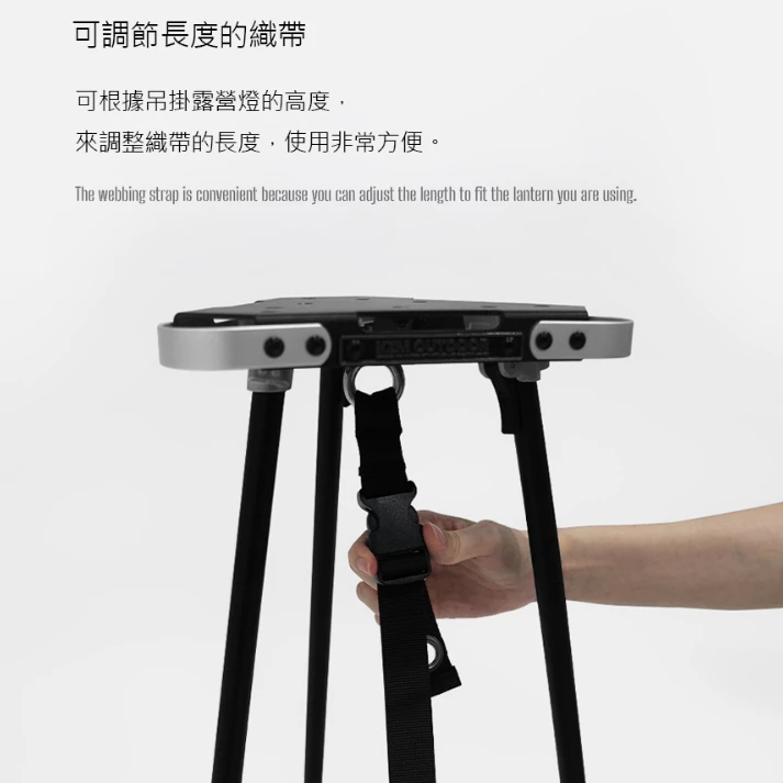 KZM ONE SERIES 三角吊掛架【綠色工場】三角掛架 掛物桌 三角桌 鋁合金桌 黑化 韓國選物