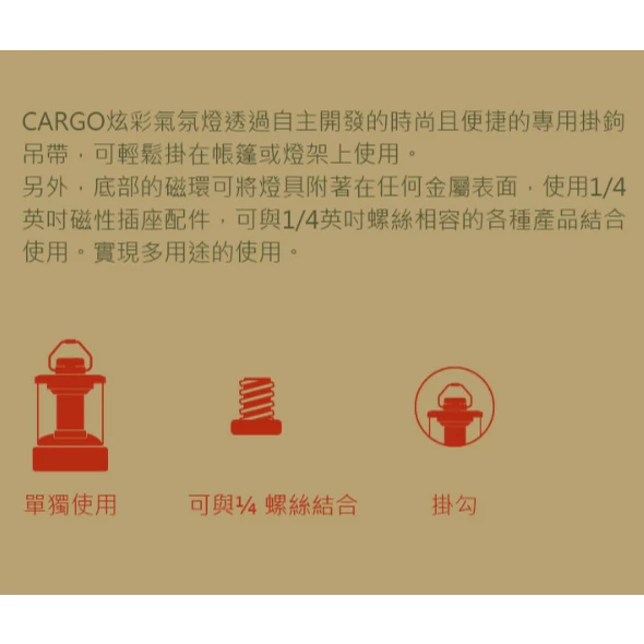 CARGO 炫彩氣氛燈【綠色工場】RGB 氛圍燈 露營燈 小夜燈 照明燈 室內燈 附收納盒
