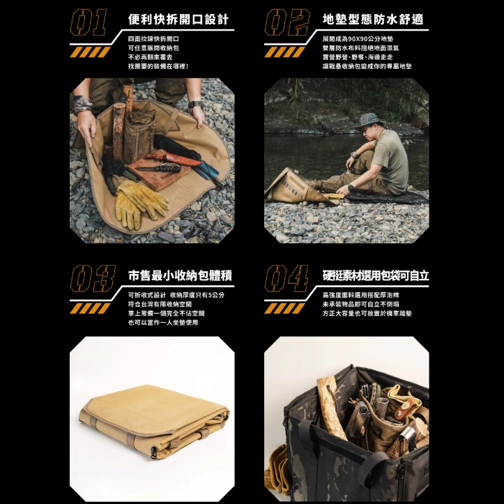 CAMPFIRE 戰壘兩用收納包【綠色工場】收納袋 木柴收納包 伐木袋 防潑水收納袋 置物袋 裝備袋