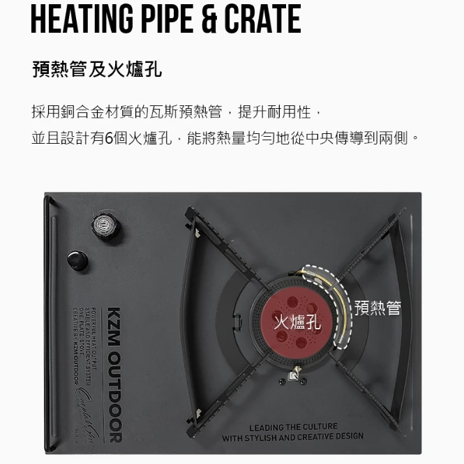 KZM 工業風單口爐【綠色工場】韓國原裝進口 瓦斯爐 高山瓦斯爐 IGT單口爐 一單位爐 附收納袋 kazmi