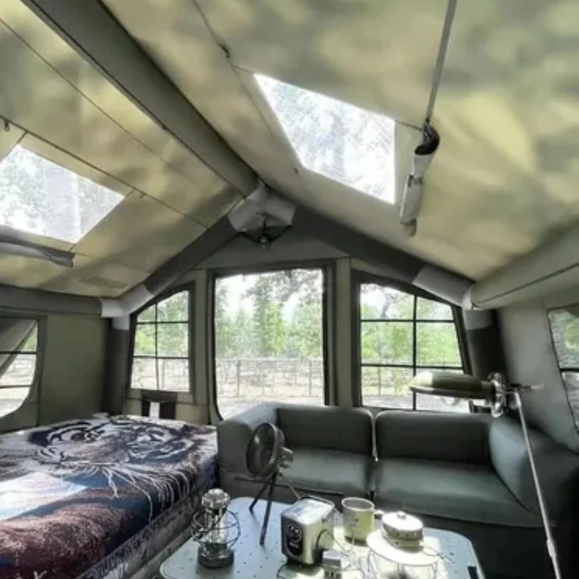 DIA DAMO 迪達蒙S13 PRO【綠色工場】科技棉充氣帳 TC棉 氣柱帳 台灣氣柱保固三年 露營帳篷 一房一廳