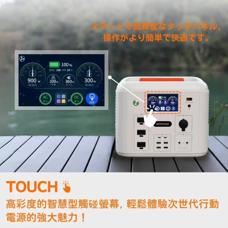 emirai 次世代行動電站 EMR1500X【綠色工場】行動電源 儲能電源 儲能電站 磷酸鋰鐵電池 總代理保固