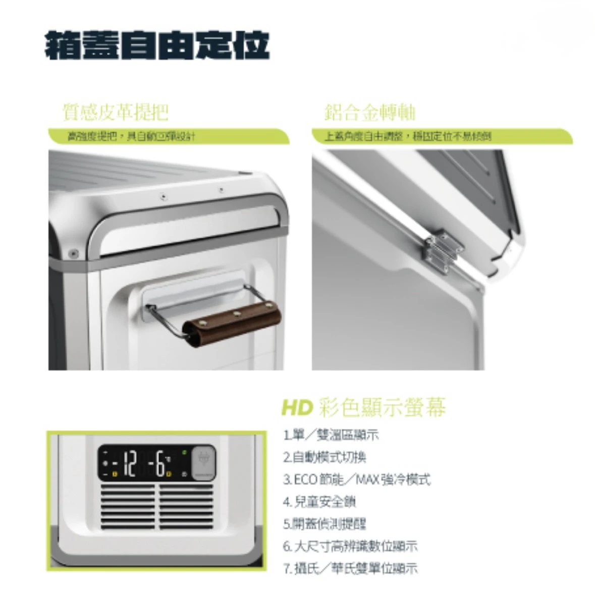 <早鳥預購價，再贈專屬多功能置放平台>【Hudson】MARK-35 雙溫雙槽行動冰箱