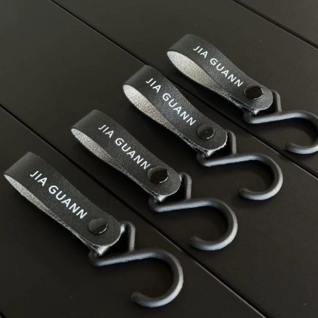 JG Outdoor 皮革扣環掛勾(4入組) 【綠色工場】皮革掛鈎 勾環 扣環 掛環 吊勾 台灣製