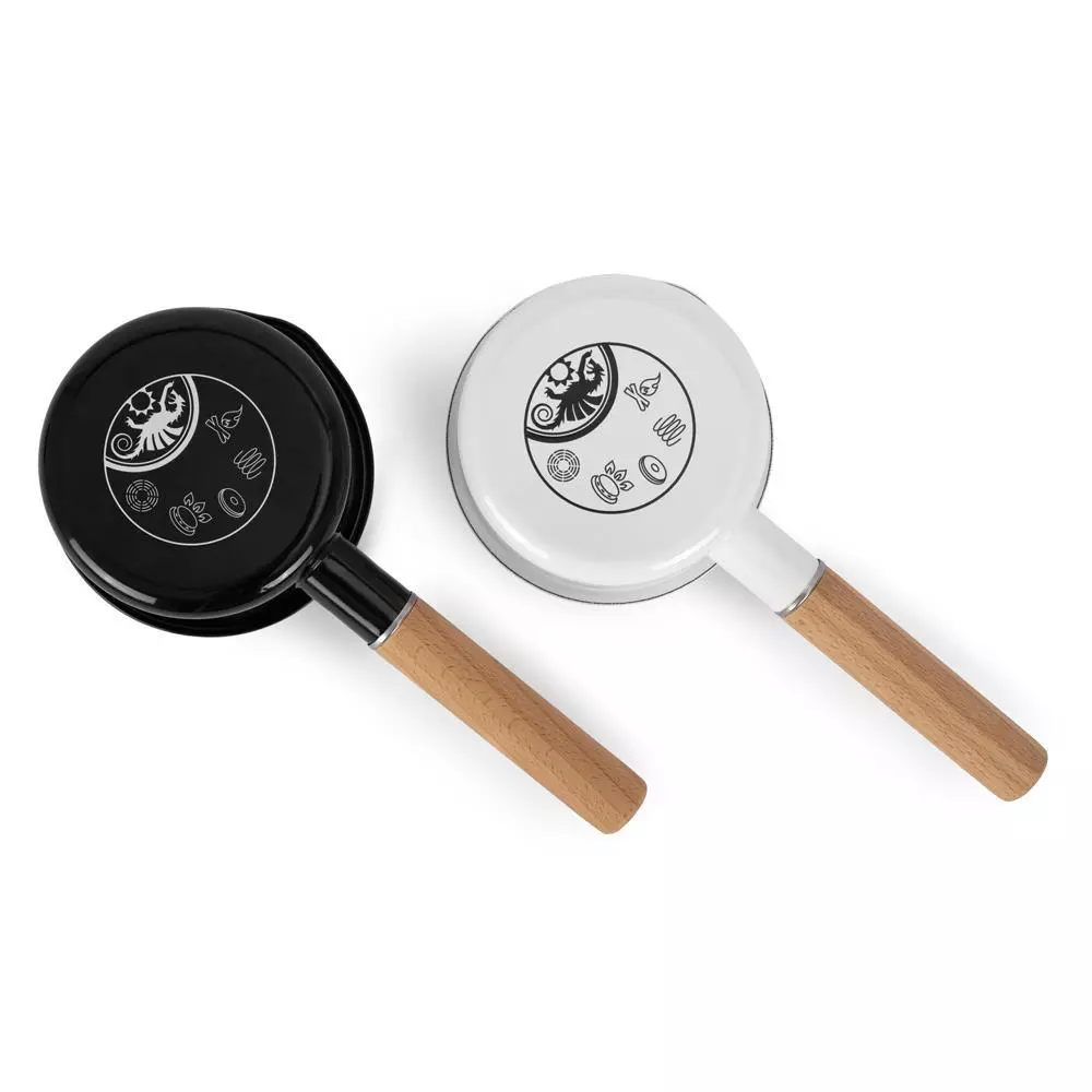 【綠色工場】Petromax 單柄琺瑯鍋 (黑/白) 0.5L / 1L 琺瑯鍋 露營鍋 湯鍋 牛奶鍋 歐盟食品安全認證