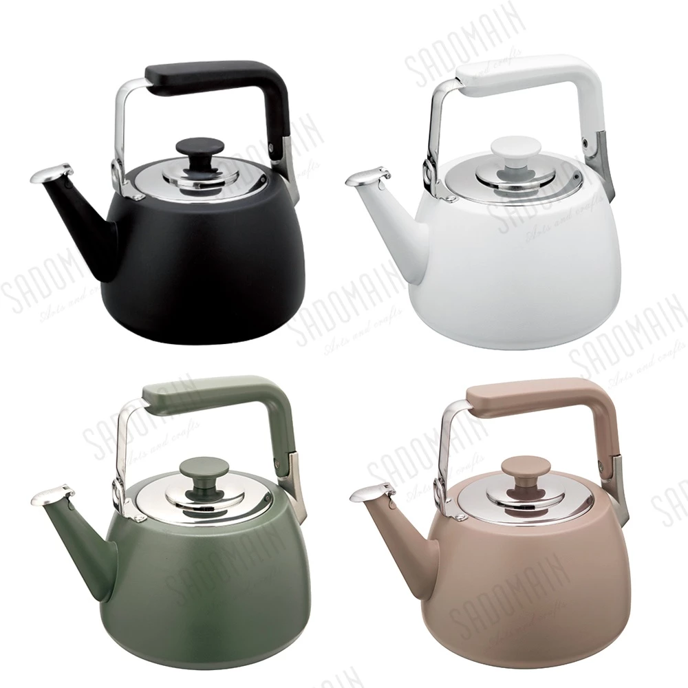 Sadomain 仙德曼 不鏽鋼露營風琴壺 1.5L【綠色工場】熱水壺 茶壺 不鏽鋼水壺 笛音壺 IH爐可用 可直火