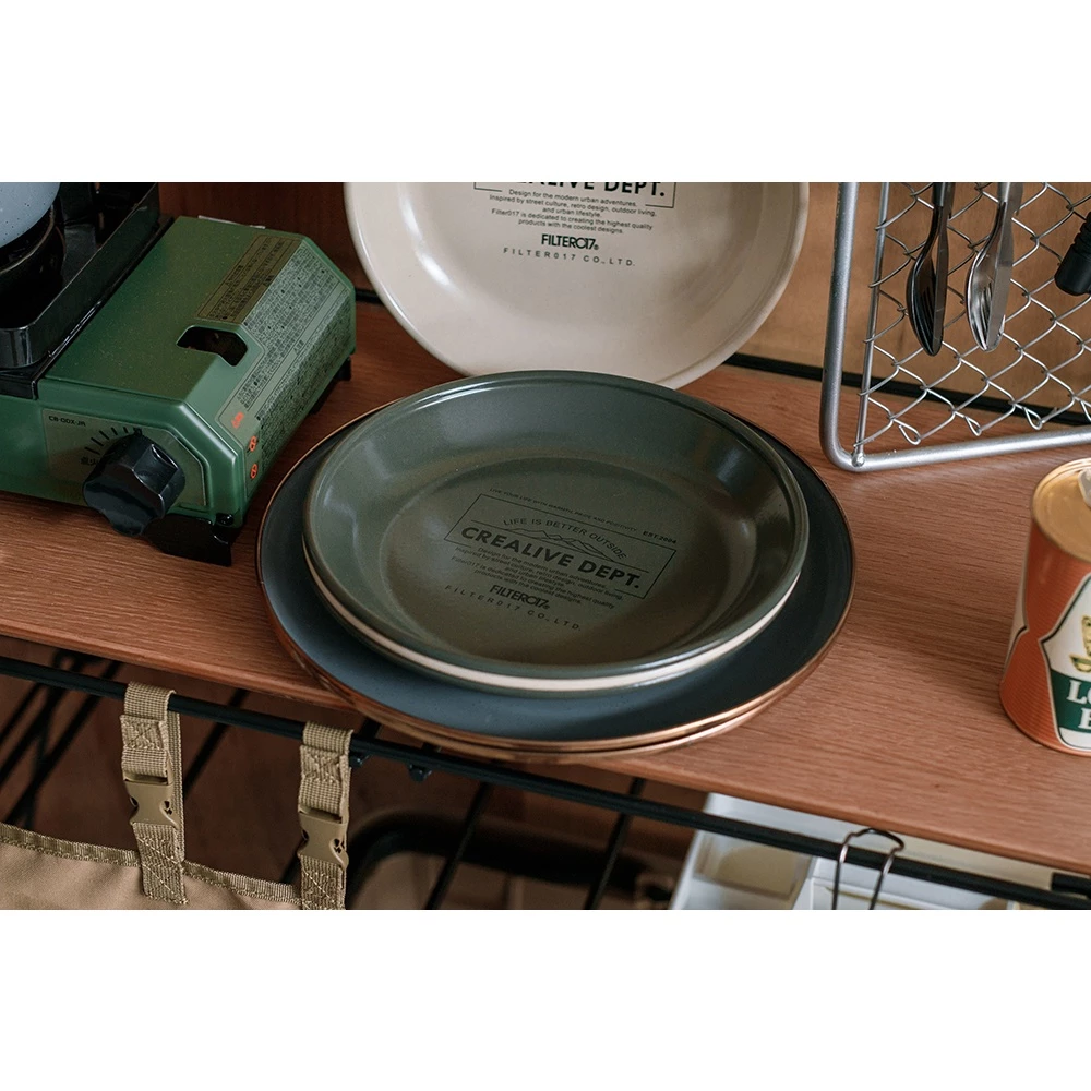 【綠色工場】Filter017 x platchamp Enamel Plate 聯名日本製 搪瓷盤 琺瑯盤 露營 野營
