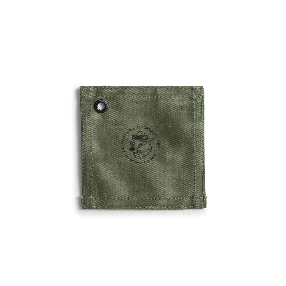 【綠色工場】Filter017 Waxed Canvas Coasters﻿ 上蠟帆布杯墊(4片入)﻿ 軍風 露營 野營