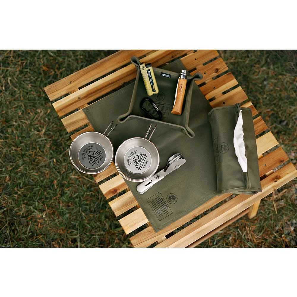【綠色工場】Filter017 上蠟帆布餐桌墊 軍風軍綠 桌墊 防水墊 鍋墊 杯墊 隔熱墊 露營 登山 野營 野餐