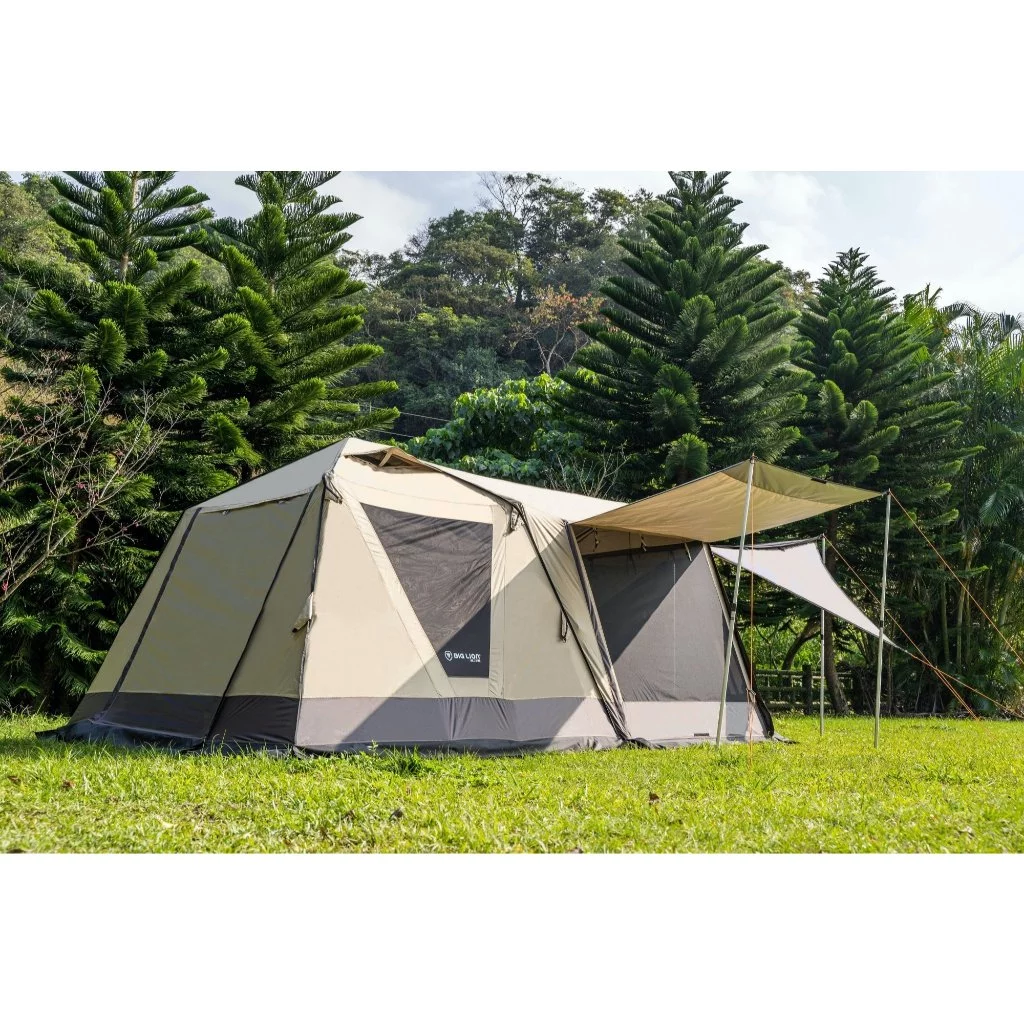 威力屋 摩卡300KING (銀膠)【綠色工場】別墅帳篷 多人帳篷 速搭帳 四季帳 一房一廳 露營帳篷 快速帳 台灣製