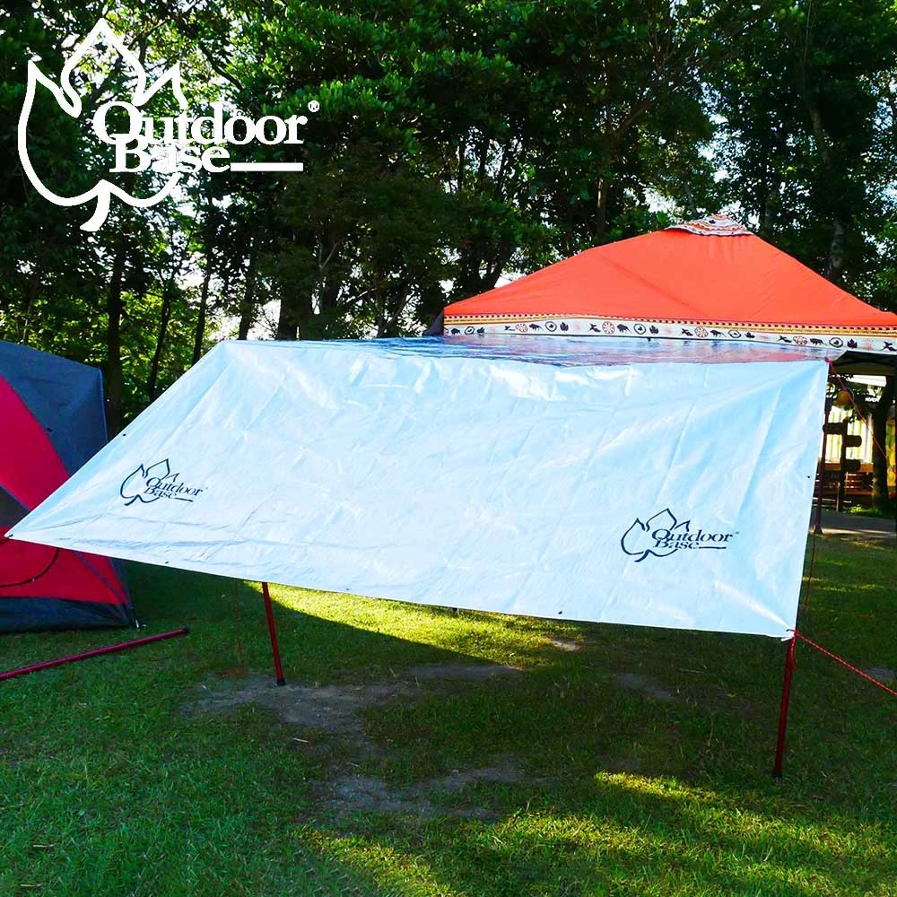 OutdoorBase 抗UV冰涼墊【綠色工場】隔熱墊 防曬墊 多層防曬隔熱 (抗UV/IR)墊 內附收納袋-21652