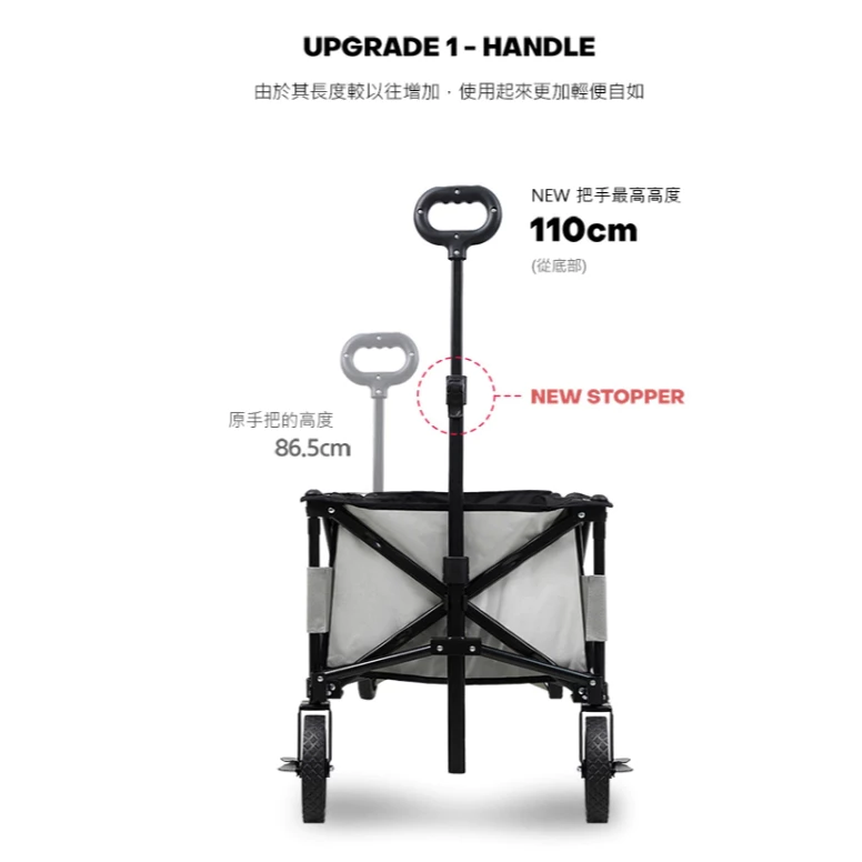 KZM 多功能可開式手拉車【綠色工場】推車 拉車 手推車 折疊式拖車 露營推車 寵物推車 小孩推車 購物拉車 煞車功能