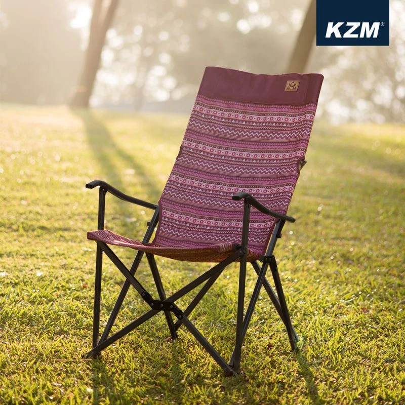 【綠色工場】KAZMI 彩繪民族風豪華休閒折疊椅 休閒椅 導演椅 露營椅 收納椅 大川椅 鋁合金椅 (K7T3C003)