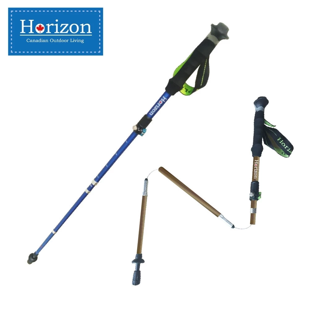 【綠色工場】Horizon 天際線 輕量鋁合金折疊登山杖 雍容綠 拐杖 鋁合金杖 登山 爬山杖 露營 登山