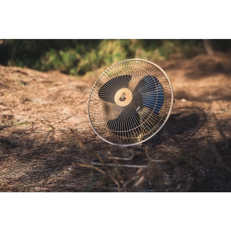 【綠色工場】樂活不露 360度 12吋靜音工業扇 戰術軍綠/沙色電扇 循環扇 電風扇 露營扇 立扇 桌扇 居家風扇