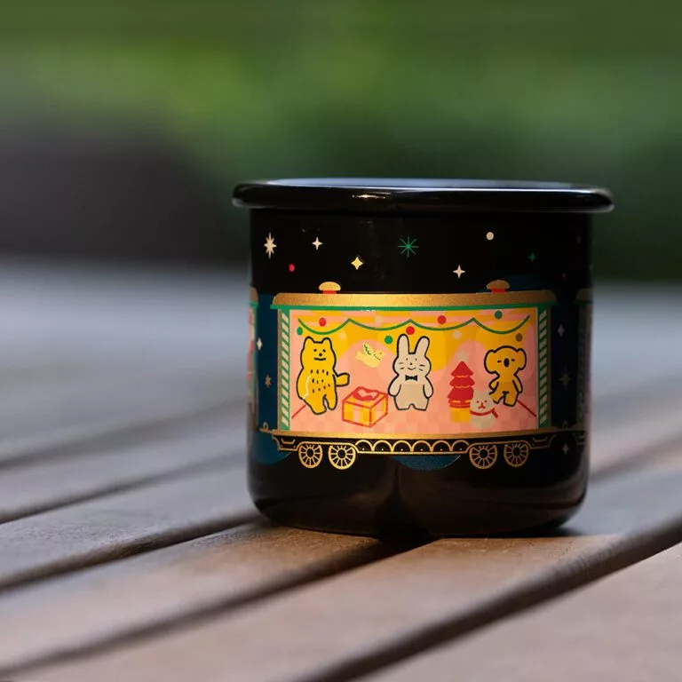 Truvii 聖誕木柄琺瑯/白鐵杯【綠色工場】聖誕限定 感溫變色杯 馬克杯 琺瑯杯 水杯 交換禮物 露營