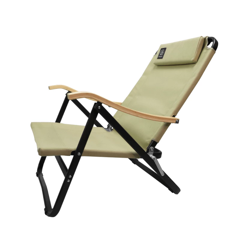 【綠色工場】TiiTENT 黑洞椅/黑洞BLACK HOLE 竹把手休閒椅 露營折疊椅