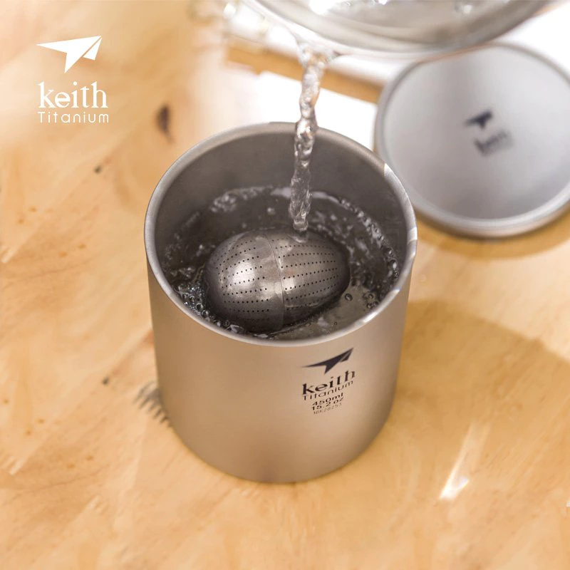 鎧斯 Keith Mi3920 純鈦濾茶器【綠色工場】 茶葉蛋型濾網 茶神器 茶葉過濾器