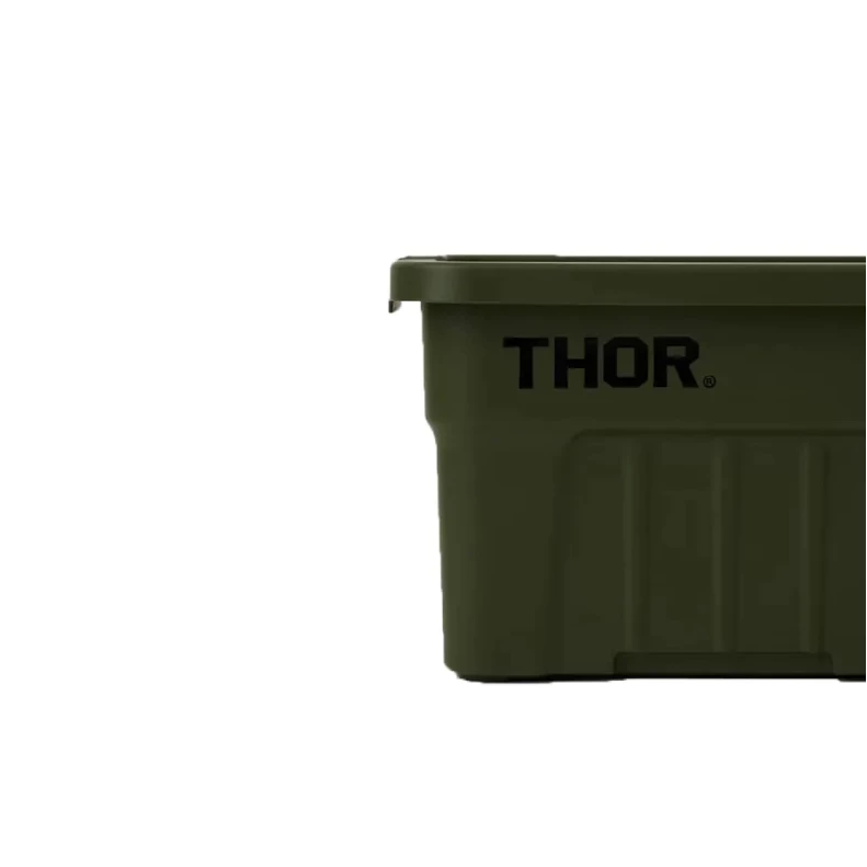 THOR 日本限定 Large Totes With Lid 22L 多功能層疊方形收納箱【綠色工場】收納箱 置物箱