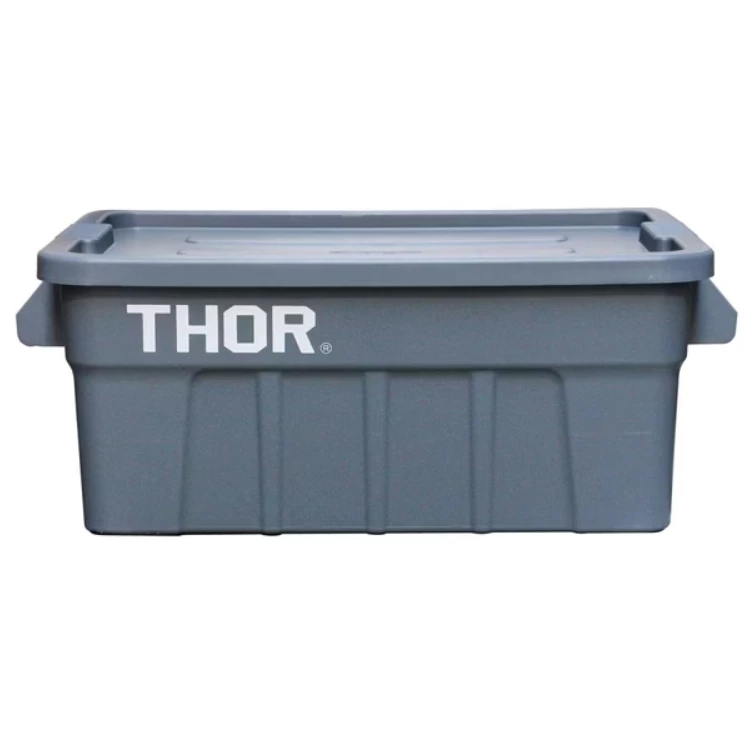 THOR 日本限定 Large Totes With Lid 53L 多功能層疊方形收納箱 【綠色工場】收納箱 置物箱