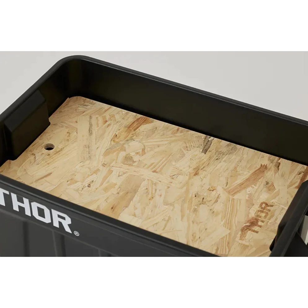 THOR 黑化/木質感桌板 22/53/75L專用 【綠色工場】索爾箱專用木板 OSB合成纖維木板 防潑水 實木桌板