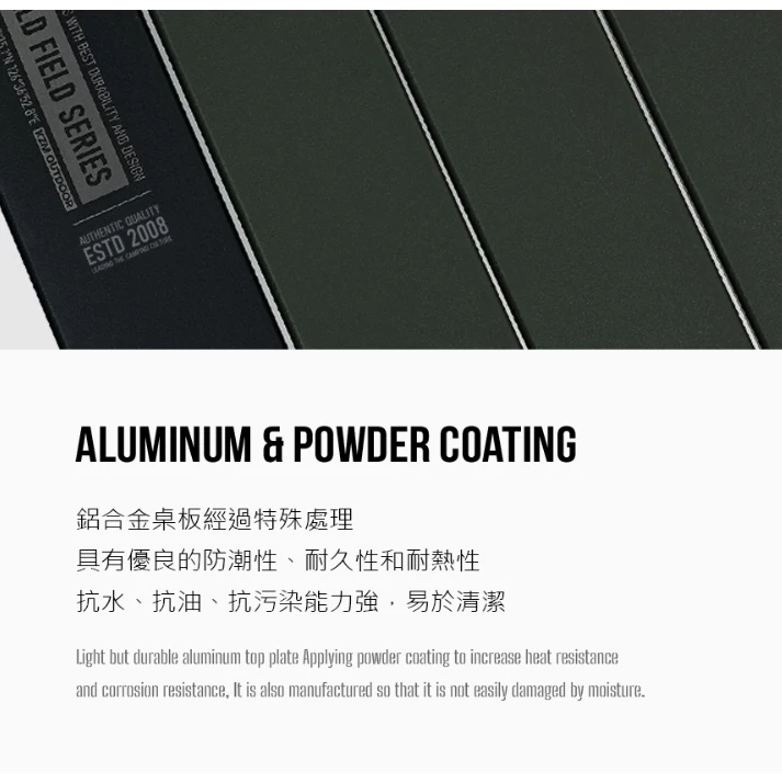 KAZMI KZM 工業風1單位輕量折疊桌【綠色工場】露營桌 IGT桌 一單位可使用 鋁合金桌 摺疊收納