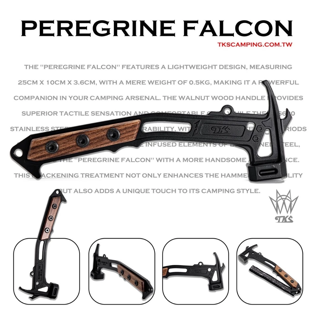 TKS 獵隼【綠色工場】營槌 營錘 工具錘 露營槌 露營工具 打釘神器 台灣製 風格選物 附防脫手把帶