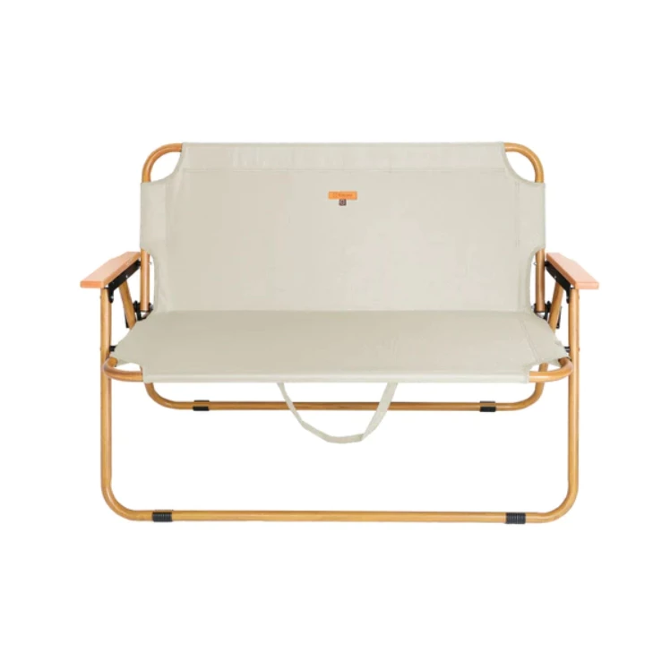 雙人座露營座椅 Chummy【綠色工場】雙人椅 摺疊椅 雙人折疊椅 鋁合金木紋把手