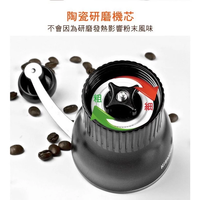 仙德曼 手動咖啡研磨器-輕便款【綠色工場】 CF001 磨豆機 手搖磨豆機 手動磨豆機 露營磨豆機 咖啡磨豆機 研磨器