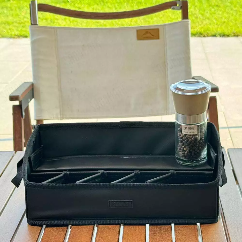 仙德曼 Sadomain 露營調味罐10件套組【綠色工場】台灣製造（附收納提袋）玻璃調味罐 調味瓶 CA001