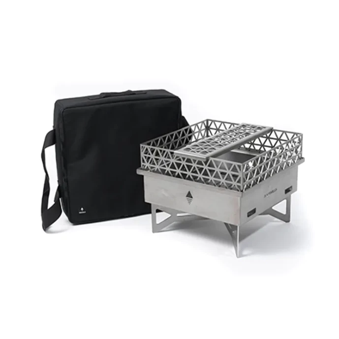 Foothills 山麓焚火台 (304不鏽鋼)【綠色工場】台灣製精品 附收納袋 烤架 柴爐 柴燒爐 取暖爐 焚火台