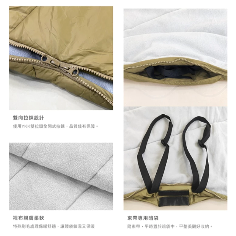 露米 露眠石墨烯睡袋【綠色工場】0~5°C適用溫度 Lumikenkä 露營睡袋 保暖睡袋 方形睡袋 可機洗睡袋 石墨烯